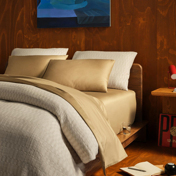 Woven Checkerboard Duvet Cover