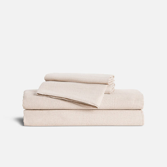 Washed European Linen Core Sheet Set