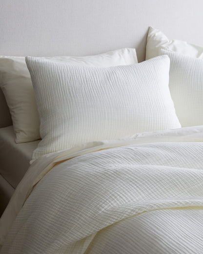Organic Airy Gauze Sham Set
