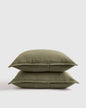Organic Ribbed Cotton Shams