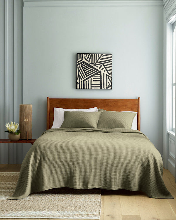 Organic Ribbed Cotton Shams