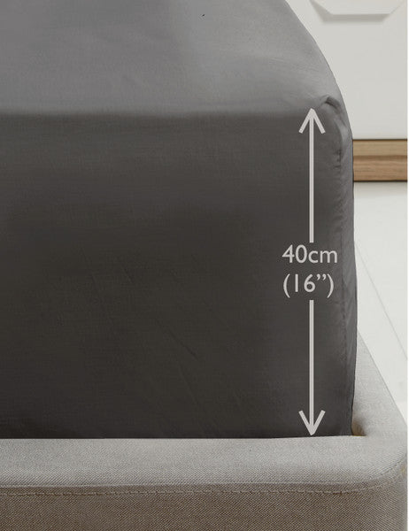 Rapport Percale Extra Deep Fitted (40cm) Sheet