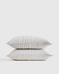 European Linen Stripe Sham Set