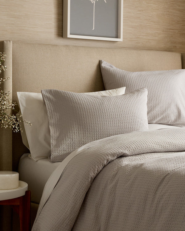 Organic Luxe Honeycomb Sham Set