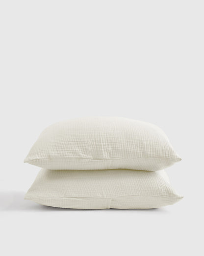 Organic Airy Gauze Sham Set