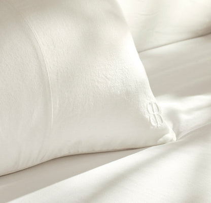 Linen Velvet Paneled Pillow Cover (20x20)